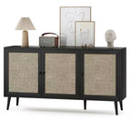 Bahut Okak, meuble d'appoint avec 3 portes et 3 étagères, meuble de rangement pour salon, entrée, couloir, bureau