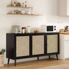 Okak Sideboard Buffet Cabinet, Accent Cabinet with 3 Doors and 3 Shelves, Storage Cabinet for Living Room, Entryway, Hallway, Office
