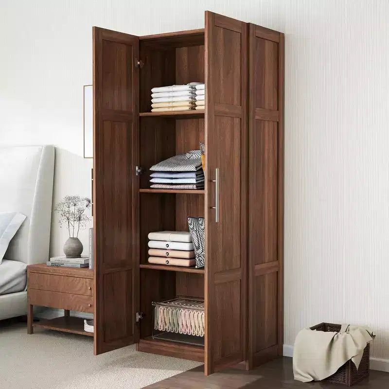 Meuble Haut Moderne Okak, Armoire de Rangement Autonome avec 2 Portes et 4 Étagères, Meuble de Rangement pour Salon, Salle à Manger, Cuisine