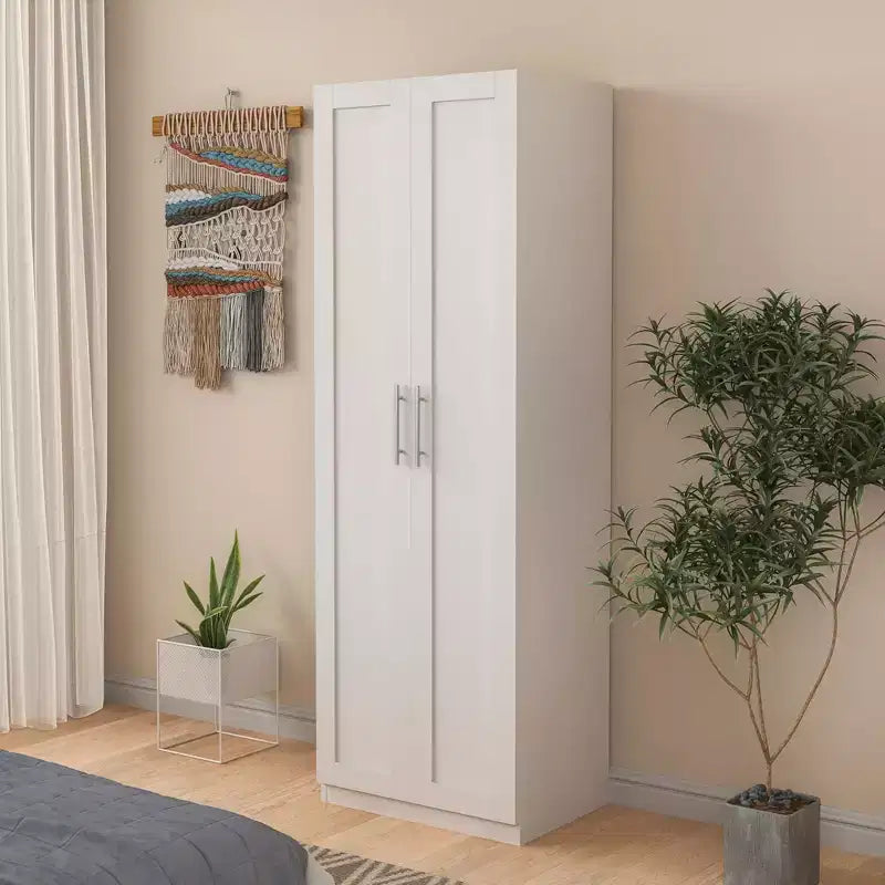 Meuble Haut Moderne Okak, Armoire de Rangement Autonome avec 2 Portes et 4 Étagères, Meuble de Rangement pour Salon, Salle à Manger, Cuisine