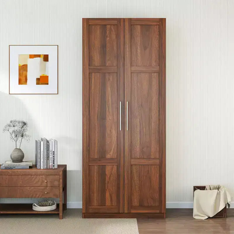 Meuble Haut Moderne Okak, Armoire de Rangement Autonome avec 2 Portes et 4 Étagères, Meuble de Rangement pour Salon, Salle à Manger, Cuisine