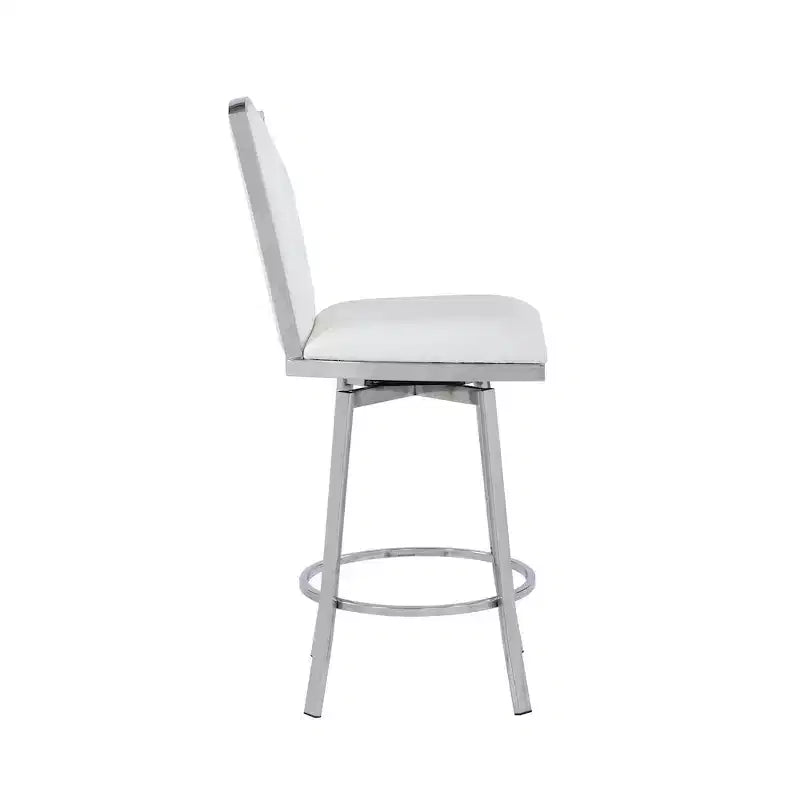 Chintaly Imports, tabouret de comptoir pivotant contemporain avec dossier design