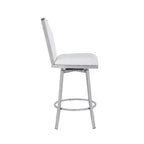 Chintaly Imports, tabouret de comptoir pivotant contemporain avec dossier design