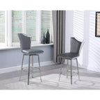 Chintaly Imports, tabouret de comptoir pivotant contemporain avec dossier design