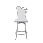Chintaly Imports, tabouret de comptoir pivotant contemporain avec dossier design