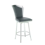 Chintaly Imports, tabouret de comptoir pivotant contemporain avec dossier design