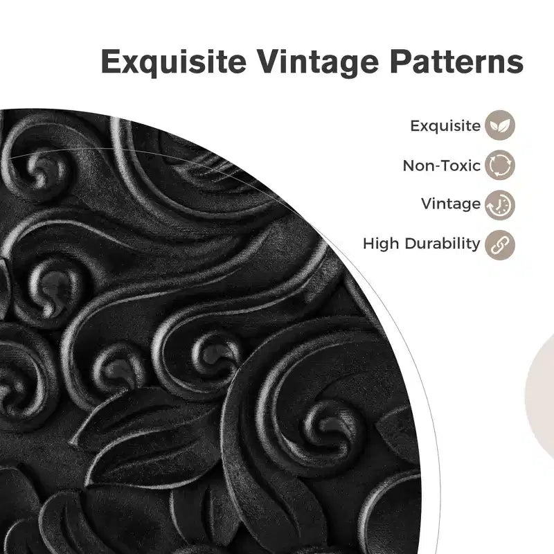 Captiva Designs Buffet de ferme à portes avec motif floral sculpté pour salon