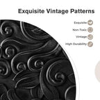 Captiva Designs Buffet de ferme à portes avec motif floral sculpté pour salon