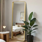 MAYEERTY Miroir rectangulaire d'angle pleine longueur pour salon et chambre