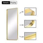 MAYEERTY Miroir rectangulaire d'angle pleine longueur pour salon et chambre