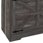 Banc de rangement pour chaussures Meuble à chaussures avec tiroir basculant et rangement à rabat Blanc ou Rustique foncé