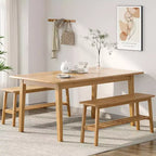 Banc de salle à manger VINGLI en bois massif 39, banc en bois pour entrée, chambre à coucher, avec rangement pour chaussures