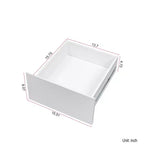 Meuble de rangement AndMakers en bois blanc de 40 cm avec tiroirs