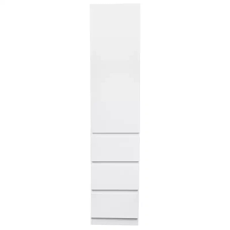 Meuble de rangement AndMakers en bois blanc de 40 cm avec tiroirs