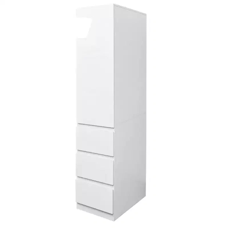 Meuble de rangement AndMakers en bois blanc de 40 cm avec tiroirs