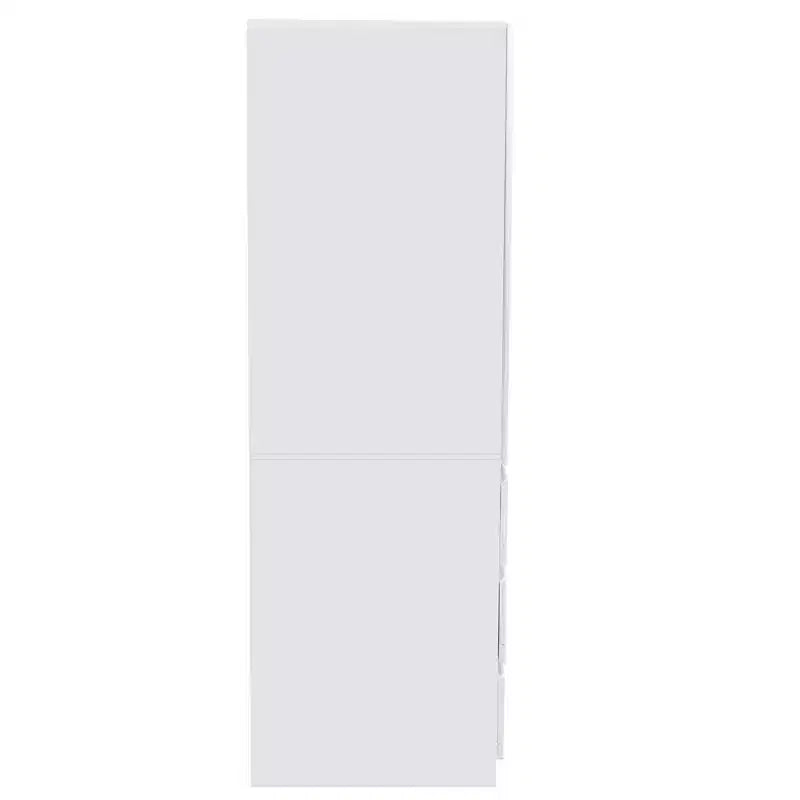 Meuble de rangement AndMakers en bois blanc de 40 cm avec tiroirs