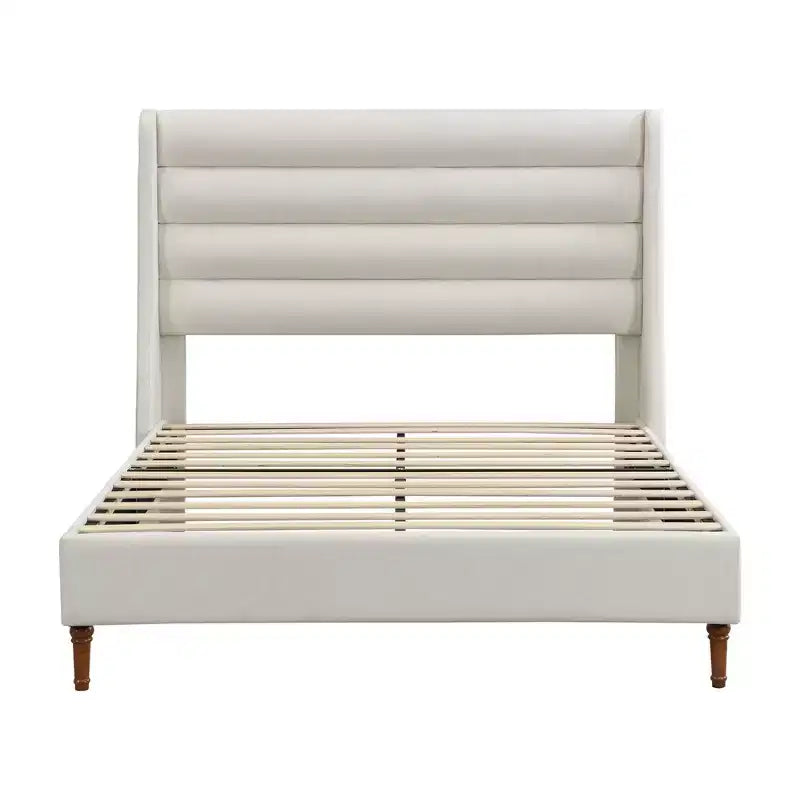 GDFStudio Hector Rembourré en Chenille Moderne avec Tête de Lit Haute