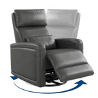 Fauteuil inclinable manuel, fauteuil à bascule pivotant à 360°, canapé simple avec dossier ergonomique, adapté au salon