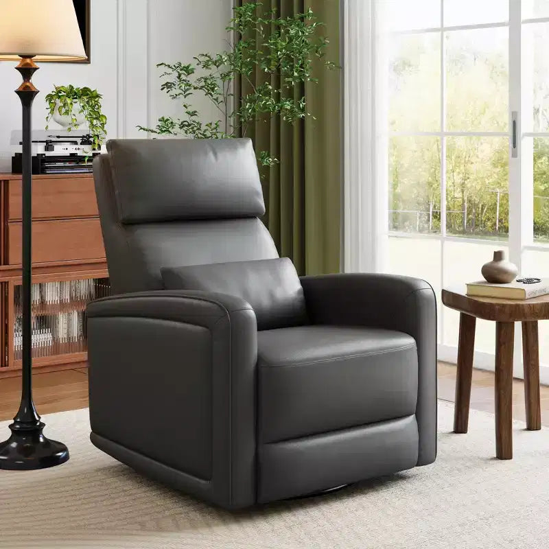 Fauteuil inclinable manuel, fauteuil à bascule pivotant à 360°, canapé simple avec dossier ergonomique, adapté au salon