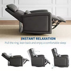 Fauteuil inclinable manuel, fauteuil à bascule pivotant à 360°, canapé simple avec dossier ergonomique, adapté au salon