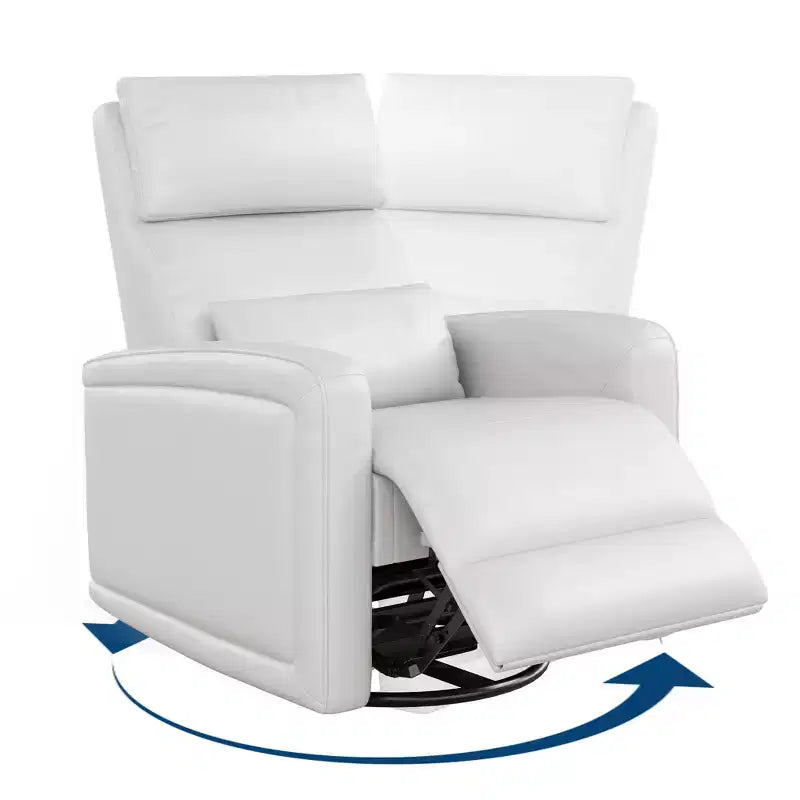 Fauteuil inclinable manuel, fauteuil à bascule pivotant à 360°, canapé simple avec dossier ergonomique, adapté au salon