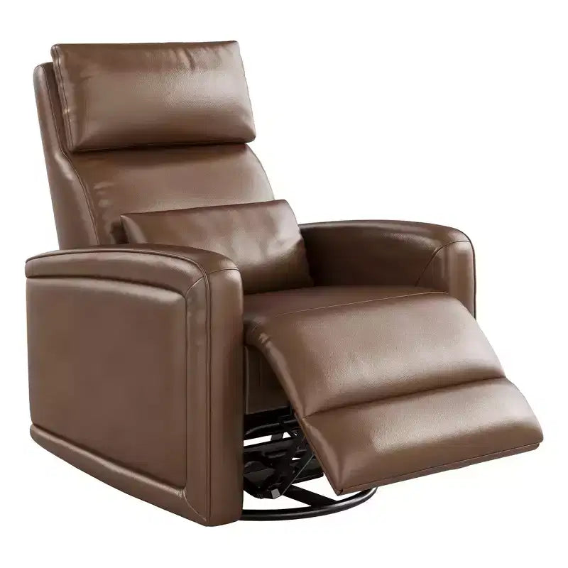 Fauteuil inclinable manuel, fauteuil à bascule pivotant à 360°, canapé simple avec dossier ergonomique, adapté au salon