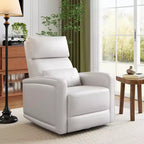 Fauteuil inclinable manuel, fauteuil à bascule pivotant à 360°, canapé simple avec dossier ergonomique, adapté au salon