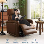 Fauteuil inclinable manuel, fauteuil à bascule pivotant à 360°, canapé simple avec dossier ergonomique, adapté au salon