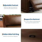 Fauteuil inclinable manuel, fauteuil à bascule pivotant à 360°, canapé simple avec dossier ergonomique, adapté au salon