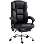 Fauteuil de massage de bureau Okak avec 6 points de vibration et fonction chauffante, chaise de bureau avec repose-pieds et fonction d'inclinaison, chaise confortable pour le bureau et l'étude