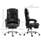 Fauteuil de massage de bureau Okak avec 6 points de vibration et fonction chauffante, chaise de bureau avec repose-pieds et fonction d'inclinaison, chaise confortable pour le bureau et l'étude