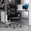 Okak Massage Computer Chair with 6 Vibration Points and Heat, Office Chair with Footrest and Tilt Function, Comfy Chair for Study, Office