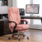 Chaise de Bureau Massante Okak avec 6 Points de Vibration, Chaise de Bureau Chauffante avec Dossier Inclinable et Hauteur Réglable, Chaise Pivotante pour Étude, Bureau