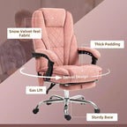 Chaise de Bureau Massante Okak avec 6 Points de Vibration, Chaise de Bureau Chauffante avec Dossier Inclinable et Hauteur Réglable, Chaise Pivotante pour Étude, Bureau
