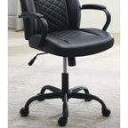 Chaise de jeu Okak avec accoudoirs, chaise croisée avec roulettes, chaise d'ordinateur rembourrée pour étude, bureau, salle de jeux