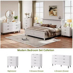 Commode 5 tiroirs, commode 5 tiroirs avec pieds en métal, chiffonnier haut, armoire de rangement en bois pour salon, couloir