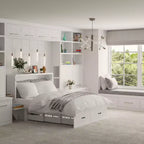 Lit escamotable grand format Famapy Space : Conception pliable, rangement intégré Idéal pour les chambres à coucher