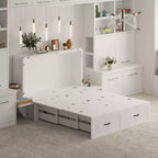 Lit escamotable grand format Famapy Space : Conception pliable, rangement intégré Idéal pour les chambres à coucher