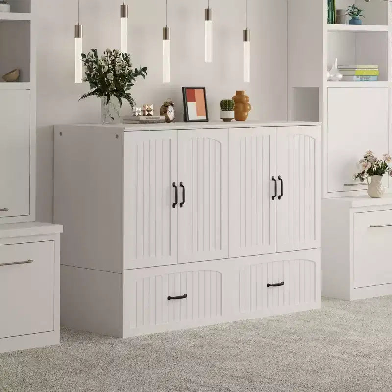 Lit escamotable grand format Famapy Space : Conception pliable, rangement intégré Idéal pour les chambres à coucher