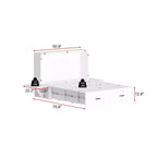 Lit escamotable grand format Famapy Space : Conception pliable, rangement intégré Idéal pour les chambres à coucher