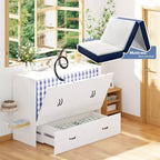 Lit escamotable grand format Famapy Space : Conception pliable, rangement intégré Idéal pour les chambres à coucher