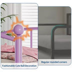 Lit de repos jumeau sans gigogne, lit de jour double en métal, support à lattes en acier robuste, pour salons, chambres à coucher, matelas à ressorts non requis