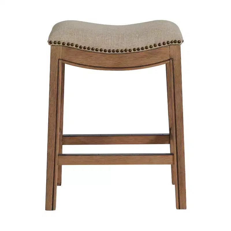 Tabouret de comptoir Williston avec clous décoratifs