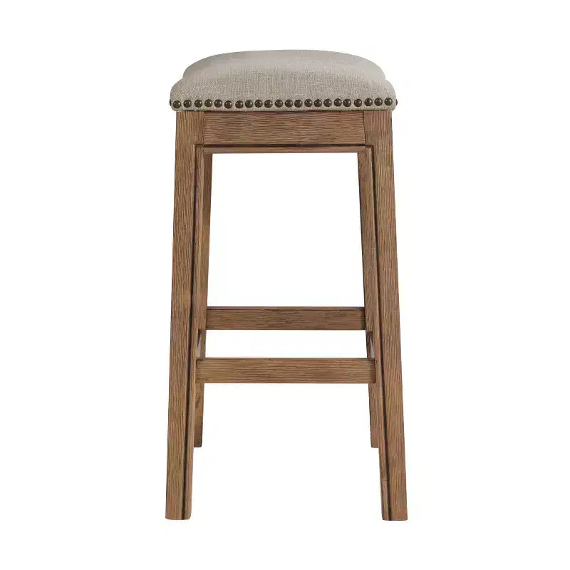 Tabouret de comptoir Williston avec clous décoratifs