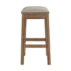 Tabouret de comptoir Williston avec clous décoratifs