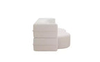 EHMKNP Canapé de sol moderne avec 2 oreillers, convertible en lit de repos rembourré en tissu Teddy, pour salon