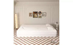 EHMKNP Canapé de sol moderne avec 2 oreillers, convertible en lit de repos rembourré en tissu Teddy, pour salon
