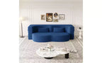 EHMKNP Canapé de sol moderne avec 2 oreillers, convertible en lit de repos rembourré en tissu Teddy, pour salon
