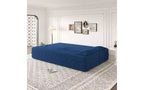 EHMKNP Canapé de sol moderne avec 2 oreillers, convertible en lit de repos rembourré en tissu Teddy, pour salon