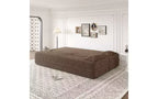 EHMKNP Canapé de sol moderne avec 2 oreillers, convertible en lit de repos rembourré en tissu Teddy, pour salon